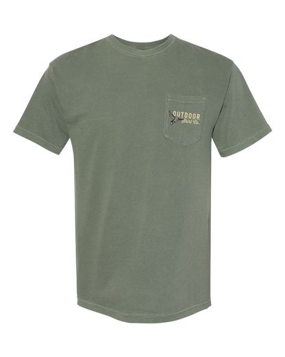 Dove Sunflower Field - Short Sleeve Pocket Tee